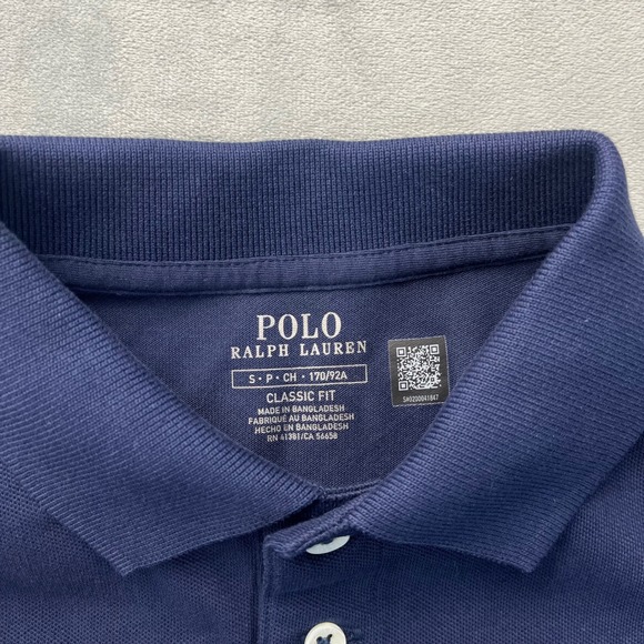 NWT Polo‎ Ralph Lauren Mens Classic Fit Navy Blue Polo Shirt Size Small - Picture 3 of 7